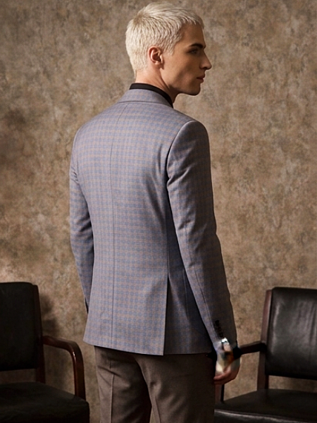 The Adler Burgundy Blue Suit